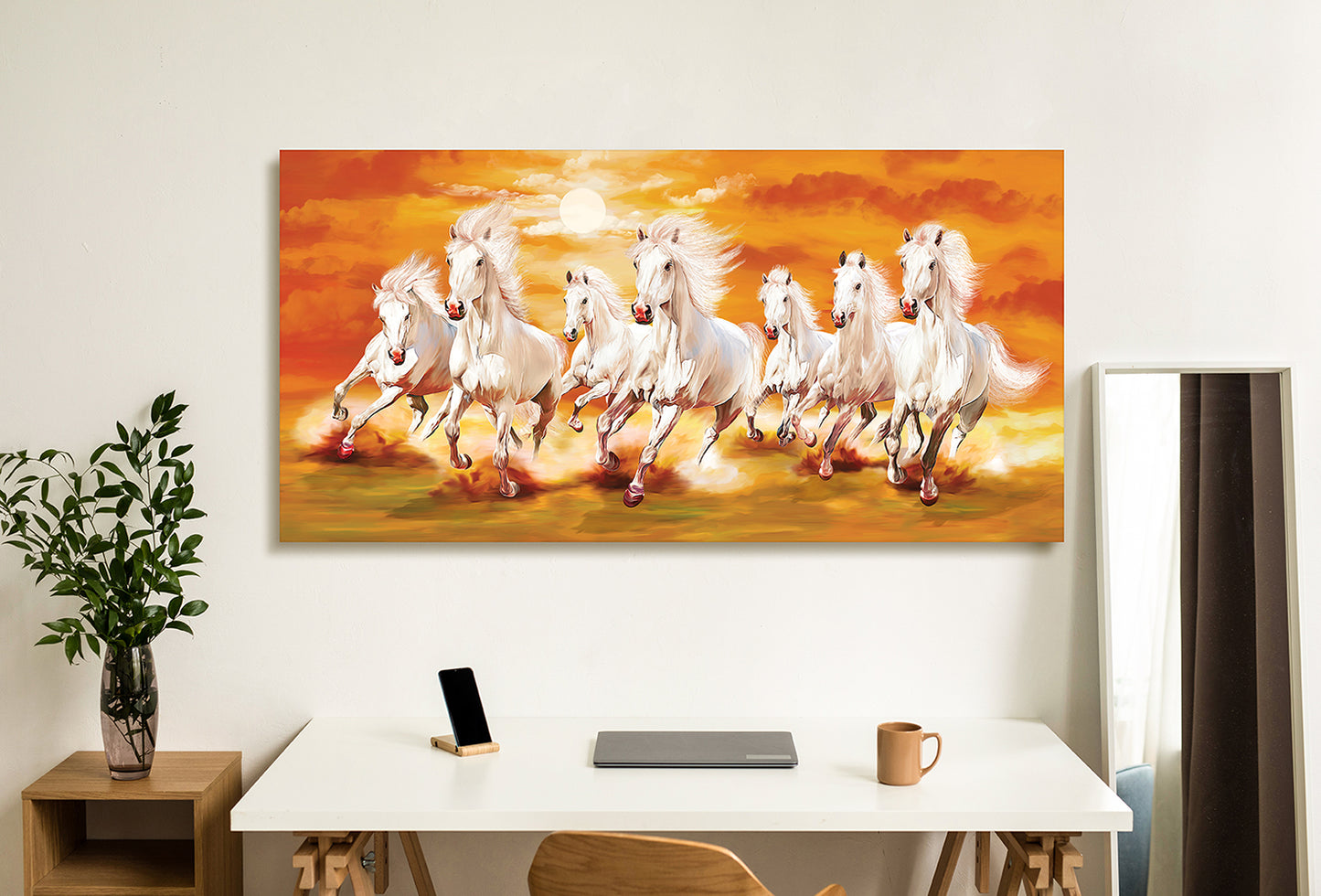 7 Horse Vastu Canvas Painting For Energize Your Space with Prosperity and Harmony (Copy)